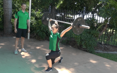 Overhead Barbell Lunge